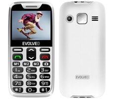 Evolveo EasyPhone XR + stojanček biela / 2.3" / 0.3MP / SOS / microSDHC