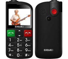 Evolveo EasyPhone FL + stojan čierna / 2.3 "/ 0.08MP / SOS / microSDHC