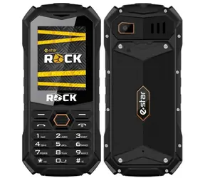 eSTAR ROCK čierna / 2.4" / Dual-SIM / Bluetooth / microSD / LED svietidlo / FM rádio / 1800 mAh