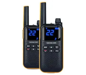 Sencor SMR 700 žltá / 2x vysielačka / LCD / VOX / 16 kanálov