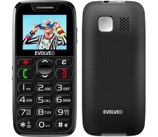 Evolveo EasyPhone Xo + stojan čierna / 1.8 "/ SOS / Bluetooth / microSDHC
