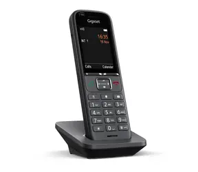 Rozbalené - Gigaset S700H PRO čierna / bezdrôtový telefón / LCD displej / DECT / IP / ISDN / rozbalené
