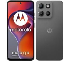 Rozbalené - Motorola Moto G15 Power 8+256 GB šedá / 6.7" LCD / 256GB / Android 15 / Vegánska Koža / rozbalené