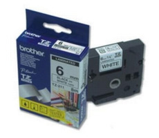 Brother - TZ-211, biela / čierna - 1 ks (6mm, laminovaná)