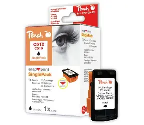 Peach PG-512 / PG-510 / alternatívny cartridge bez tlačovej hlavy / 13 ml / čierna