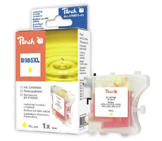 Peach LC-985XL alternatívny cartridge pre Brother / DCP-J125, DCP-J315 / 14 ml / Žltá