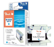 Peach LC-1000 a LC-970 alternatívne cartridge pre Brother / DCP-130C, DCP-330C / 12 ml / Modrá