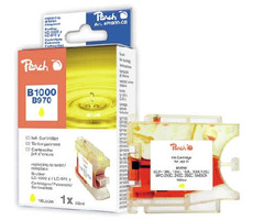 Peach atramentová náplň XL žltá s cipom, kompatibilná s Brother LC-1000y, LC-970y