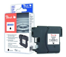 Peach LC-1100XL a LC-980XL alternatívne cartridge pre Brother / DCP-385C, DCP-395CN / 13 ml / Čierna