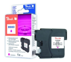 Peach LC-1100XL a LC-980XL alternatívny cartridge pre Brother / DCP-385C, DCP-395CN po Expirácii / 7 ml / Fialová