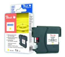 PEACH kompatibilný cartridge Brother LC-1100C, Yellow, 13 ml