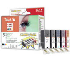 PEACH kompatibilný cartridge Canon PGI-525/CLI-526 MultiPack, 2xBlack, Cyan, Magenta, Yellow, 19ml, 4x10ml