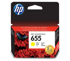 HP CZ112AE originálny cartridge 655 / DeskJet 3525, 5525 / 600 strán / Žltá