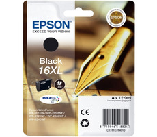 Epson T1631 originálny cartridge 16XL čierna / 12.9 ml / WF-2010W &amp; WF-2510WF