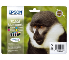 EPSON T0895 originálny cartridge / 3x3, 5ml, 5.8 ml / Stylus S20, SX100 / Multipack