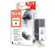 Peach CLI-525 alternatívny cartridge s čipom / Pixma iP4850 / 1x19 ml / čierna