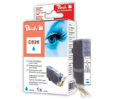 Peach CLI-526 alternatívny cartridge s čipom / Pixma iP4850 / 10 ml / Modrá