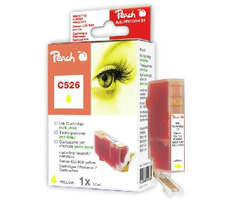Peach CLI-526 alternatívny cartridge s čipom / Pixma iP4850 / 10 ml / Žltá