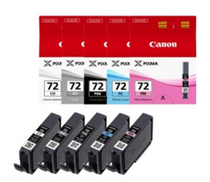 Canon PGI-72PBK/GY/PM/PC/CO multi originálny cartridge / čierna + foto modrá + foto fialová + šedá + chróma optimizer