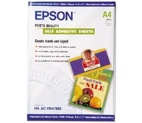 Epson Photo Quality Inkjet Paper / A4 / Samolepiace / 10 listov