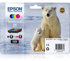 Epson T2616 originálny cartridge / XP-700 / 3x 4.5 ml + 6.2 ml / Farebná (CMYK)