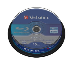 Verbatim Blu-Ray BD- R 10ks / 50GB / 6x / DualLayer
