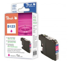 Peach LC-123 alternatívny cartridge / pre Brother DCP-J4110 / 8 ml / purpurová