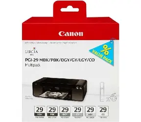 Canon PGI-29 originálny cartridge (4868B018) / MBK / PBK / DGY / GY / LGY / CO / Multi