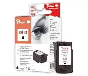 Peach Canon C512 Pigment Black XL / kompatibilný s PG-512bk / 17,4 ml