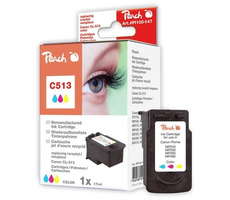 Peach Canon C513 3-farebná XL balenie / kompatibilný s CL-513 / 17ml