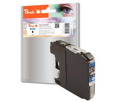 Peach Remanufactured LC-123 alternatívne cartridge / pre Brother DCP-J4110 / čierna
