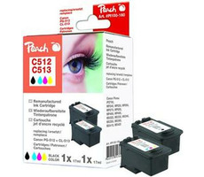 Peach remanufctured PG-512 / CL-513 MultiPack alternatívny cartridge / Canon Pixma MP240 / multipack