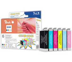 Peach Remanufactured T0807 MultiPack alternatívny cartridge / MultiPAck