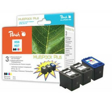 Peach Remanufacture No 56/57 MultiPack Plus alternatívny cartridge / DeskJet 5550, OfficeJet 6110 / OEM chip / MultiPack