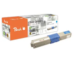 Peach Remanufactured alternatívny toner OKI 44973535 / C301/321 / 1500 strán / modrá