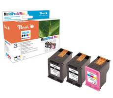 Peach Remanufactured HP62XL MultiPack Plus alternatívny cartridge / HP Envy 5640 / OEM chip / 2x19 + 21ml / Multipack Plus