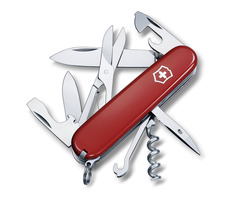 VICTORINOX CLIMBER červená / Vreckový nôž / Oceľ / Počet funkcií 14 / Dĺžka 91 mm