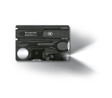 VICTORINOX SWISSCARD LITE čierna-transparentná / Multifunkčná karta / Počet funkcií 13 / Rozmery 82 x 45 mm