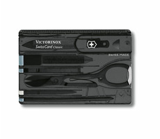 VICTORINOX SWISSCARD čierna-transparentná / Multifunkčná karta / Počet funkcií 10 / Rozmery 82 x 45 mm
