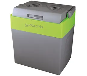 Guzzanti GZ 30B šedá-zelená / Termoelektrický chladiaci box / 68W / 12V & 220 - 240V / Objem 30 L / funkcia ohrevu
