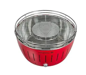 LotusGrill G34 U červená / Gril na drevené uhlie / 35 x 35 x 23.5 cm