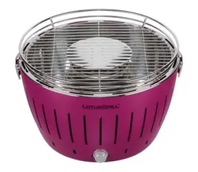LotusGrill G34 U fialová / Gril na drevené uhlie / 35 x 35 x 23.5 cm