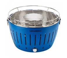 LotusGrill G34 U modrá / Gril na drevené uhlie / 35 x 35 x 23.5 cm