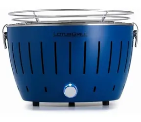 LotusGrill G280 U modrá / Gril na drevené uhlie / 292 x 210 mm