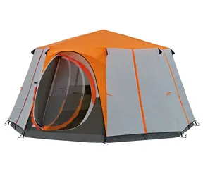Coleman CORTES OCTAGON 8 oranžová / Stan pre 8 osôb / 396x396 x 208 cm / vodný stĺpec: 2000 mm