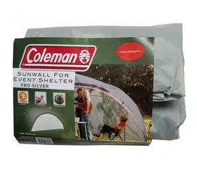 Coleman EVENT SHELTER Sunwall "L" strieborná / jednoduchá zástena bez okienok / 365x 169 cm 