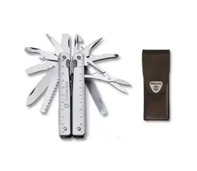 VICTORINOX SWISSTOOL X (3.0327.L) / Multifunkčné vreckové náradie a nôž / Počet funkcií 27 / kožené púzdro