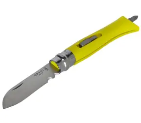 Opinel 1804 VRI N°09 Inox 7 cm žltá / Vreckový nôž pre domácich majstrov DIY