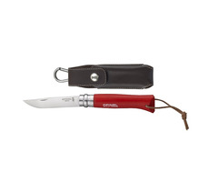Opinel 1890 VRI N°08 Inox Adventurer 8 cm červená / Vreckový nôž