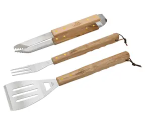 Cattara Grilovacie náradie WOOD sada 3ks / dopredaj